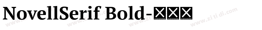 NovellSerif Bold字体转换